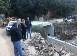 Με εντατικούς ρυθμούς η ανακατασκευή της γέφυρας Νερομάνας και ο δρόμος Δρυμώνας – Νεροσύρτης