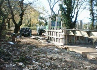 Κατασκευάστηκε γέφυρα στη θέση «Λογκά» στην Ανάληψη Θέρμου