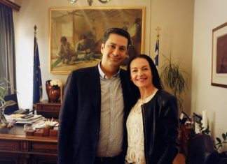 Συνάντηση Παπαναστασίου με τη Βαλκανιονίκη Χριστίνα Μαραγιάννη