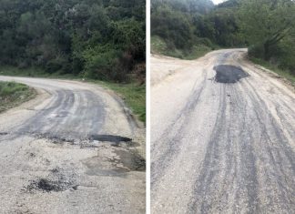 Mε ολίγη πίσσα και πολλά “σαμαράκια” η αποκατάσταση των δρόμων στη Μακρυνεία