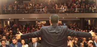 Μεγαλειώδης συγκέντρωση στην παρουσίαση του ψηφοδελτίου του Γ. Παπαναστασίου