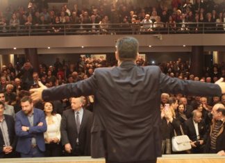 Μεγαλειώδης συγκέντρωση στην παρουσίαση του ψηφοδελτίου του Γ. Παπαναστασίου