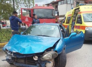 ΙΧ έπεσε πάνω σε δύο μαθήτριες στην Παραβόλα