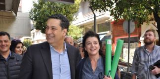 Nέα περιοδεία Παπαναστασίου στο κέντρο του Αγρινίου