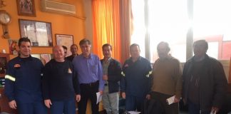 Κλιμάκιο της Λαϊκής Συσπείρωσης στην Πυροσβεστική Υπηρεσία Μεσολογγίου