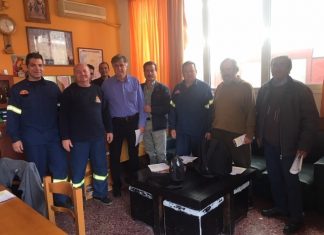 Κλιμάκιο της Λαϊκής Συσπείρωσης στην Πυροσβεστική Υπηρεσία Μεσολογγίου