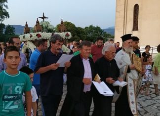 Ο Επιτάφιος της Κοιμήσεως της Θεοτόκου στο Δοκίμι Αγρινίου