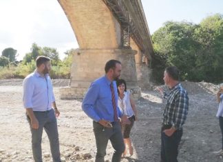 Στις εργασίες στη γέφυρα της Αβόρανης ο Νεκτ. Φαρμάκης