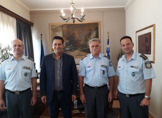 Με την ηγεσία της τοπικής αστυνομίας συναντήθηκε ο Γ. Παπαναστασίου