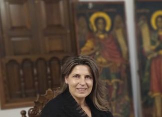 Η Χρυσούλα Τασολάμπρου στο μεγαλύτερο ορθόδοξο μοναστήρι των Σκοπίων