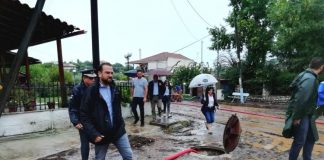 Ο Νεκτ. Φαρμάκης στις πληγείσες περιοχές της Αιτωλοακαρνανίας