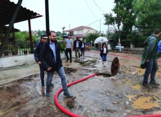 Ο Νεκτ. Φαρμάκης στις πληγείσες περιοχές της Αιτωλοακαρνανίας