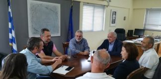 Συνάντηση του Κώστα Λύρου με εκπροσώπους του Νοσοκομείου Μεσολογγίου