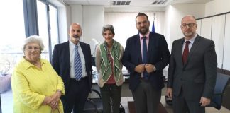 Συνάντηση του Νεκτάριου Φαρμάκη με την Πρέσβη της Βρετανίας στην Ελλάδα