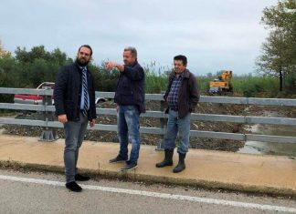 Επίσκεψη Φαρμάκη σε αντιπλημμυρικά έργα της Μακρυνείας