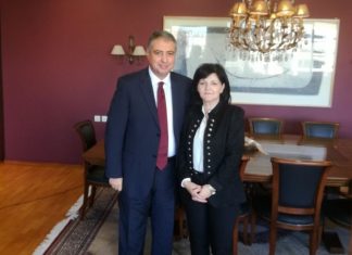 Συνάντηση της Μαρίας Σαλμά με τον Διοικητή της 6ης ΥΠΕ