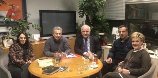 Συνάντηση του K. Λύρου με στελέχη του ΟΤΕ για την εγκατάσταση οπτικών ινών