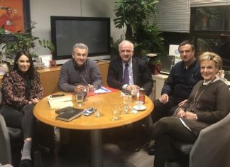 Συνάντηση του K. Λύρου με στελέχη του ΟΤΕ για την εγκατάσταση οπτικών ινών