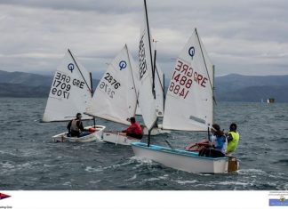 H ομάδα optimist του ΝΟ Μεσολογγίου στο Περιφερειακό Πρωτάθλημα Optimist – laser