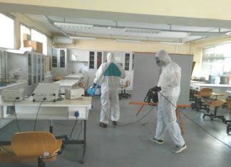 Απολυμάνθηκαν τα σχολεία του Δήμου Μεσολογγίου