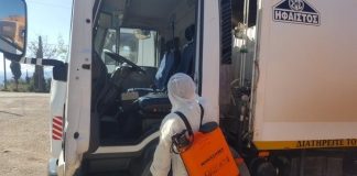 Απολυμαντικοί καθαρισμοί στον εξοπλισμό του Δήμου Ναυπακτίας