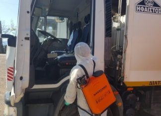 Απολυμαντικοί καθαρισμοί στον εξοπλισμό του Δήμου Ναυπακτίας
