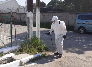 Εργασίες απολύμανσης σε καταυλισμό Ρομά στην περιοχή του Δημοτικού Σταδίου Αγρινίου