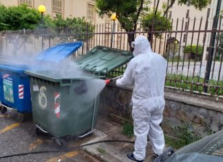 Προληπτική απολύμανση των κάδων απορριμμάτων στο Αγρίνιο