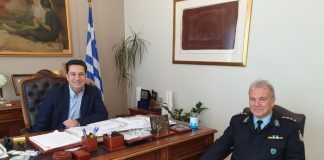 Με τον νέο Αστυνομικό Διευθυντή Κ. Κακούση συναντήθηκε ο Δήμαρχος Αγρινίου