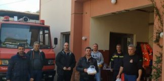 Γάντια και μάσκες διέθεσε στους πυροσβέστες της Αιτωλοακαρνανίας η Ένωση Πυροσβεστών της Περιφέρειας