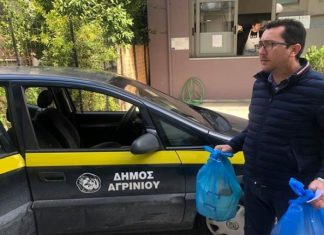 Διανομή γευμάτων κατ’ οίκον από τη Δομή Παροχής Συσσιτίου στο Αγρινίο