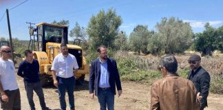 Επίσκεψη Φαρμάκη σε εν εξελίξει έργα της Περιφέρειας