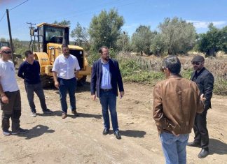 Επίσκεψη Φαρμάκη σε εν εξελίξει έργα της Περιφέρειας