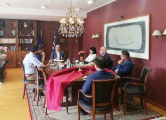 Επίσκεψη του Σπήλιου Λιβανού στην Αντιπεριφερειάρχη Αιτωλοακαρνανίας Μαρία Σαλμά