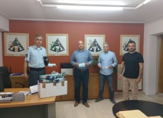Δωρεά μασκών στο Δήμο Ναυπακτίας από τη Διεθνή Ένωση Αστυνομικών – Τοπική Διοίκηση Αιτωλίας