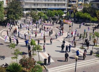 Πρωτομαγιά: Με “στρατιωτική” πειθαρχία η συγκέντρωση του Eργατικού Κέντρου στο Αγρίνιο