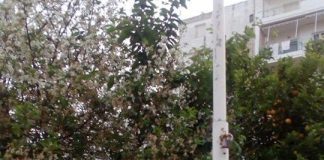 Έκαψαν ξανά την Ελληνική Σημαία του Σχολείου Δεύτερης Ευκαιρίας Αγρινίου