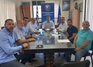 Συνάντηση του Εμπορικού Συλλόγου Μεσολογγίου με τον Απ. Κατσιφάρα