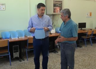 Προστατευτικές μάσκες made in 2ο ΕΠΑΛ Αγρινίου στο Δήμο
