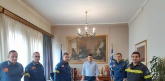 Συνάντηση Παπαναστασίου με την τοπική ηγεσία της Πυροσβεστικής