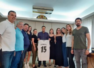 Τη γυναικεία ομάδα μπάσκετ των Αργοναυτών συνεχάρη ο Γ. Παπαναστασίου