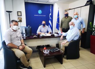 Σημαντικά έργα υποδομών απασχόλησαν τη συνάντηση Λύρου – Φαρμάκη