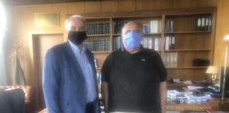 Με τον Πρύτανη του Πανεπιστημίου Πατρών ο Κώστας Λύρος