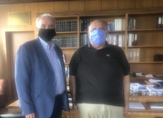 Με τον Πρύτανη του Πανεπιστημίου Πατρών ο Κώστας Λύρος