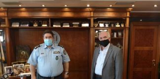 Με τον Αρχηγό της ΕΛ.ΑΣ. συναντήθηκε ο Δήμαρχος Μεσολογγίου