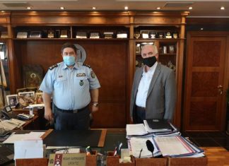 Με τον Αρχηγό της ΕΛ.ΑΣ. συναντήθηκε ο Δήμαρχος Μεσολογγίου