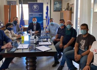 Συνάντηση του Εμπορικού Συλλόγου Μεσολογγίου με το Νεκτ. Φαρμάκη