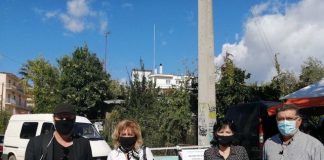 Διανομή μασκών στη Λαϊκή Αγορά Αγρινίου από την Περιφέρεια