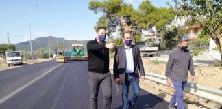 Eπίσκεψη Φαρμάκη σε οδικά έργα στην Αιτωλοακαρνανία
