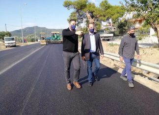 Eπίσκεψη Φαρμάκη σε οδικά έργα στην Αιτωλοακαρνανία